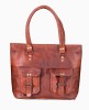 Vintage Genuine Leather Stylish Shopping Sling Purse Bag For Women
